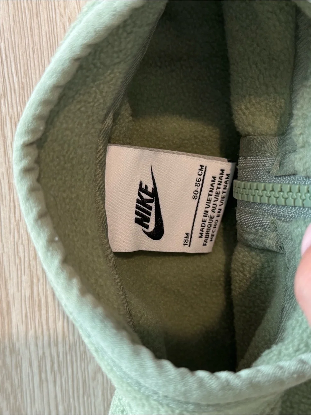 Nike Kids Sage Green Fleece Jogger Set - Picture 6 of 6